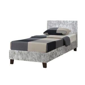 Sussex Beds - 3'0" Fila Steel Crushed Velvet Bedstead