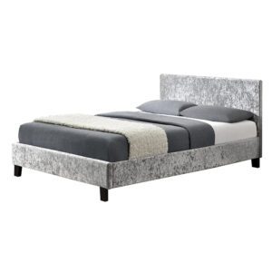 Sussex Beds - 4'0" Fila Steel Crushed Velvet Bedstead