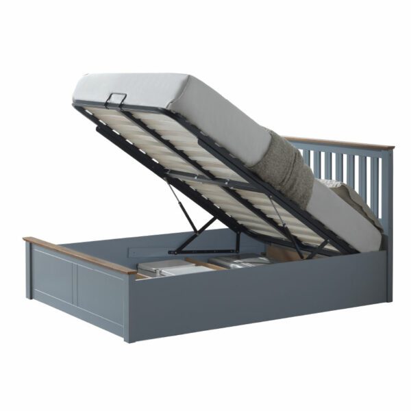 4'6" Double Sutton Dark Grey Ottoman Bed Frame Sussex Beds