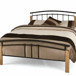 4'0" Bedstead - Beech & Black