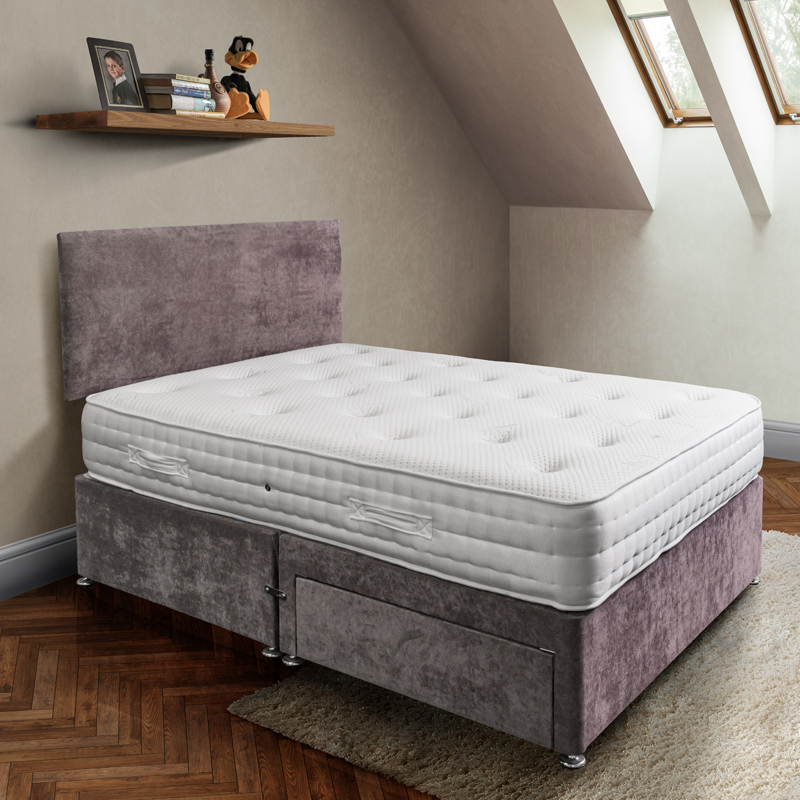 5'0" King Size Burley 2 Drawer Divan Bed Sussex Beds