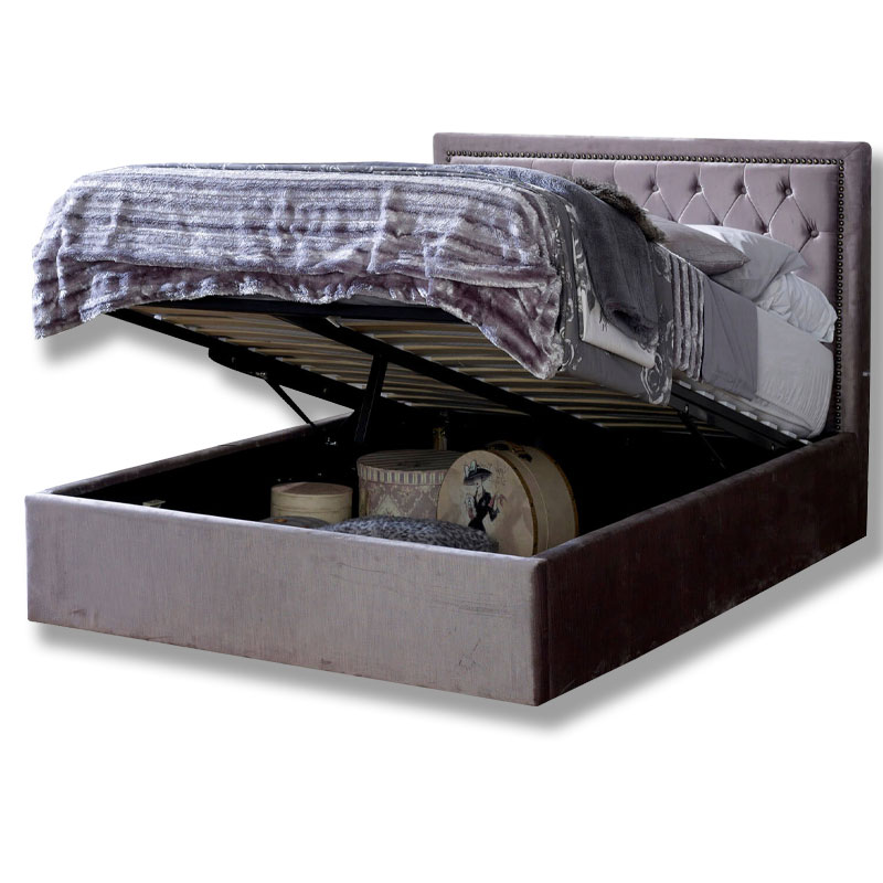 6'0" Super King Cholsey Silver Ottoman Bed Frame Sussex Beds