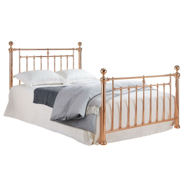 4'6" Double Cranbrook Rose Gold Bed Frame Sussex Beds