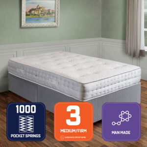 Sussex Beds - 2'6" Small Single Galaxy Pocket Divan Bed