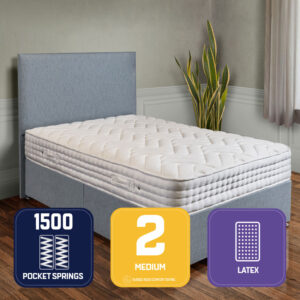 Sussex Beds - 3'0" Single Natural Gold Divan Bed