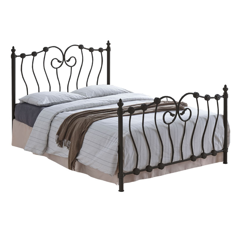4'6" Double Wye Black Bed Frame Sussex Beds