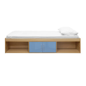 Sussex Beds - 3'0" Single Bedworth Oak/Blue Cabin Bed