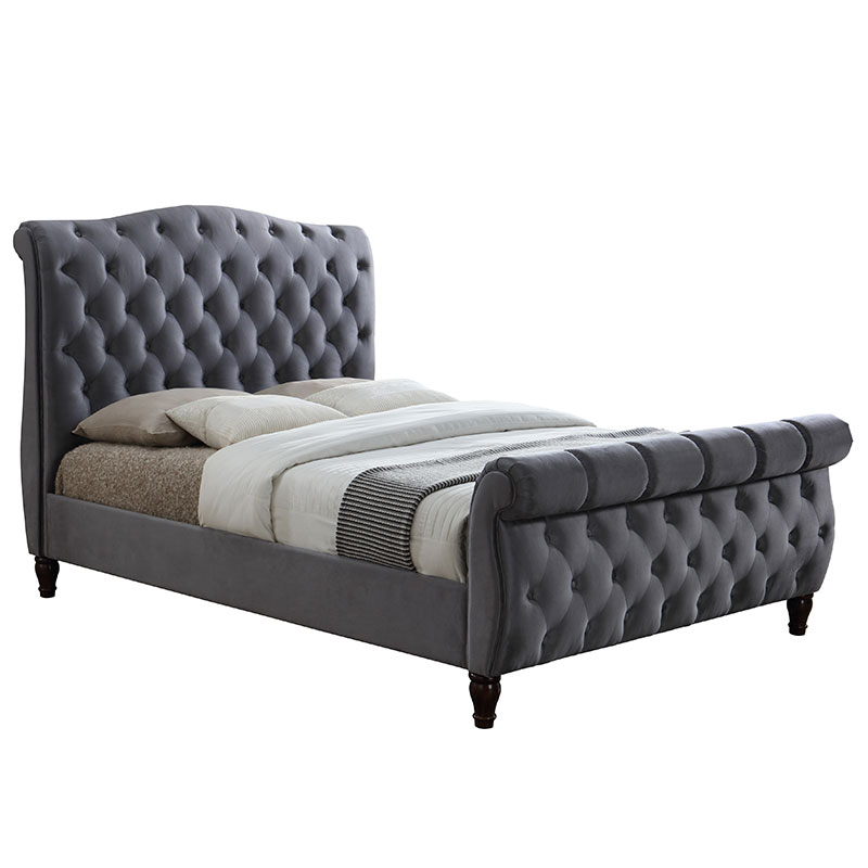 5'0" King Size Calmore Grey Bed Frame Sussex Beds