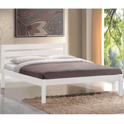 Double Capel Bed Frame in White - New
