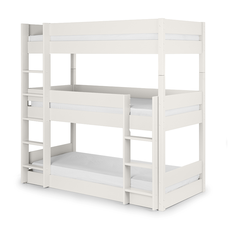 Single Clifton White Trio Bunk Bed Sussex Beds