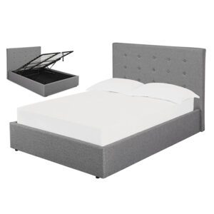 Sussex Beds - 4'0" Small Double Brenzett Grey Ottoman Bed Frame