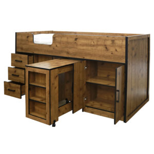 Sussex Beds - 3'0" Single Dunwich Vintage Oak Mid Sleeper