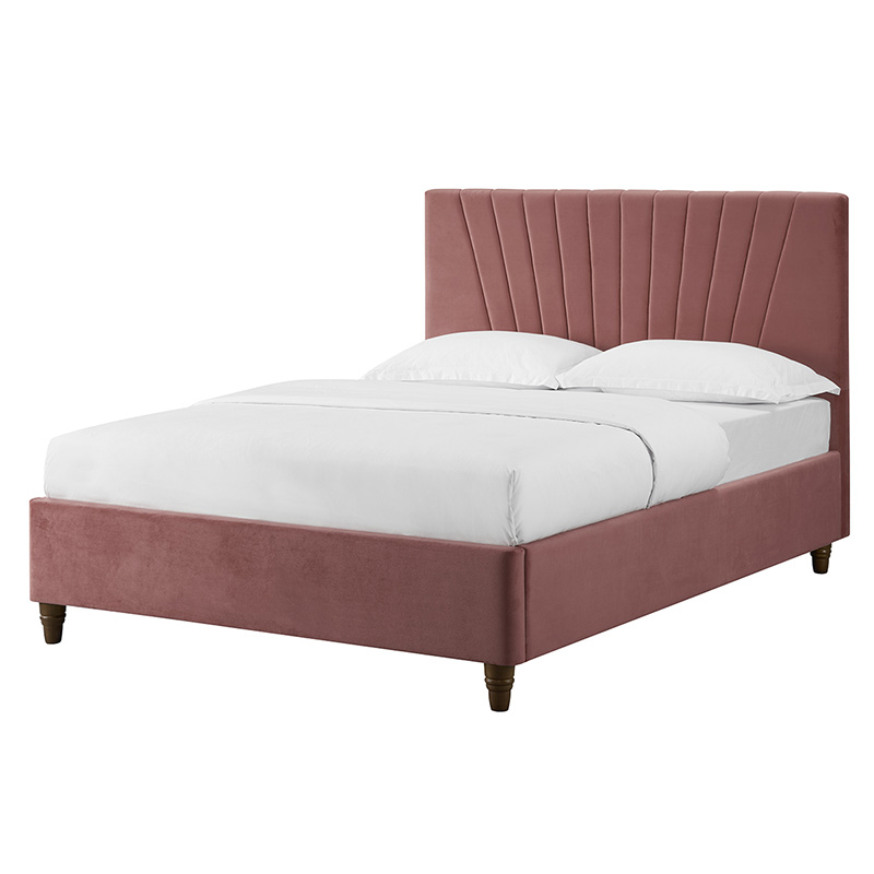 4'6" Double Fostall Pink Bed Frame Sussex Beds