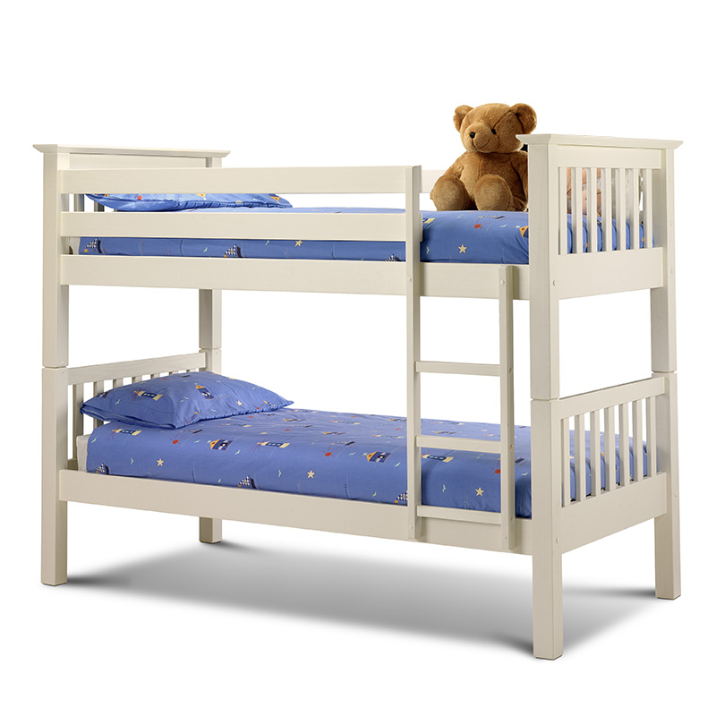 Single White Bunk Bed Sussex Beds