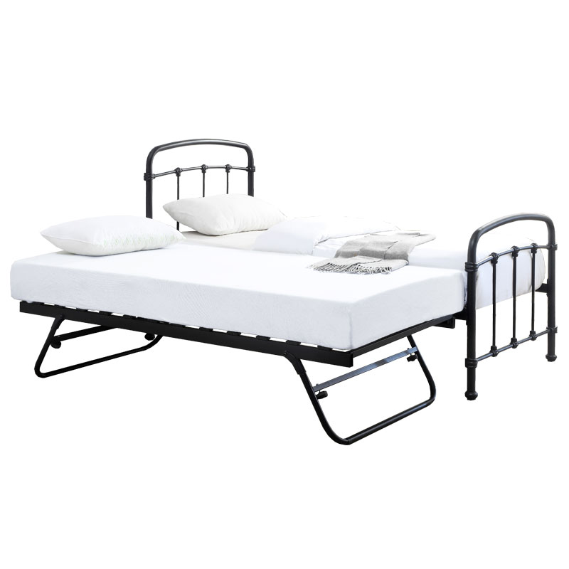 3'0'' Single Hoathfield Black Guest Bed Sussex Beds