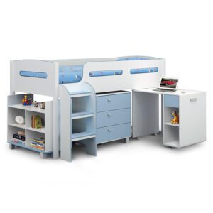 Sussex Beds - Oregon White/Blue Cabin Bed