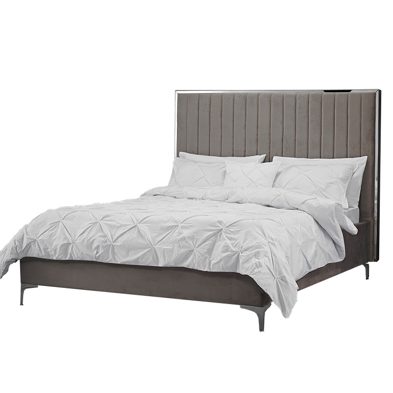 5 0 King Size Preston Mink Grey Bed Frame Sus Beds Preston Mink Grey Bed Frame Sus Beds, Grey King Size Bed Frame