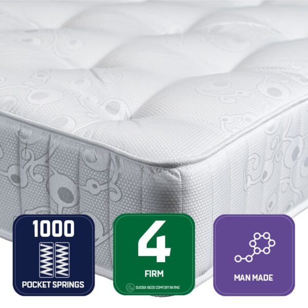 Sussex Beds - 2'6" Small Single Morion Mattress