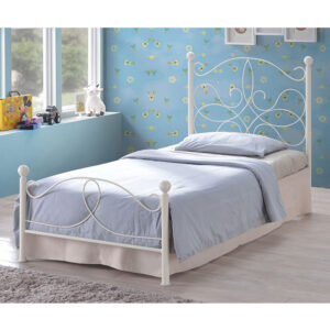 Sussex Beds - 3'0" Single Clevedon Bed Ivory Bed Frame