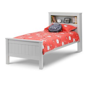 Sussex Beds - 3'0" Single Egerton Bookcase Grey Bed Frame