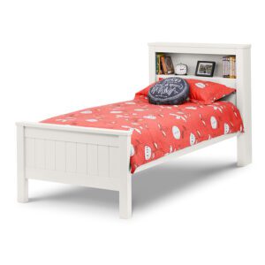 Sussex Beds - 3'0" Single Egerton Bookcase White Bed Frame