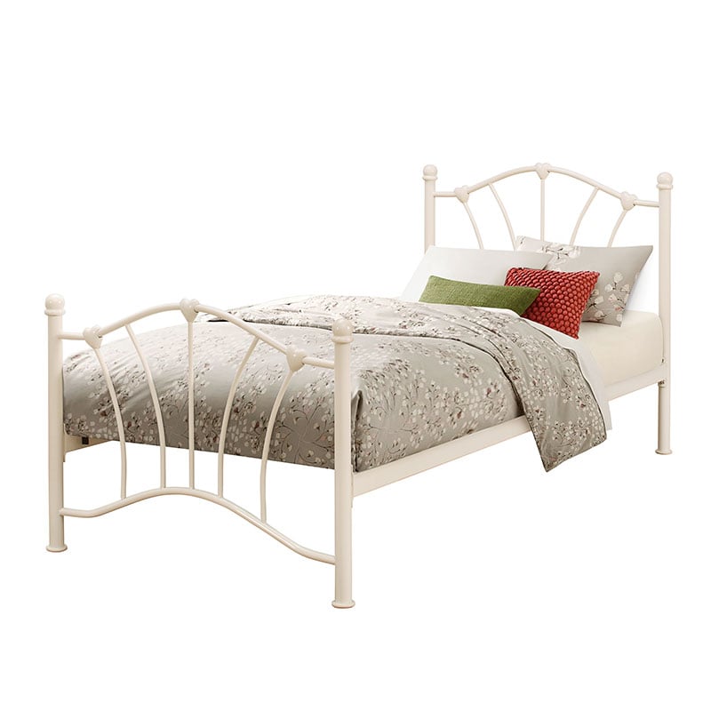 Single Malibu Cream Bed Frame, Cream Bed Frame