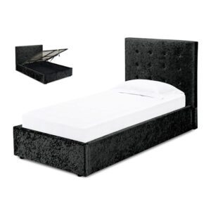 Sussex Beds - 3'0" Single Warehorne Black Ottoman Bed Frame