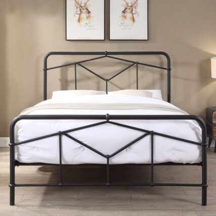 Sussex Beds - 4'6" Double Smeeth Black Bed Frame