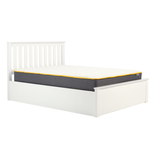 4'0" Small Double Sutton White Ottoman Bed Frame Sussex Beds