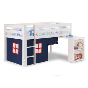 Sussex Beds - Washington White Cabin Bed with Blue Tent