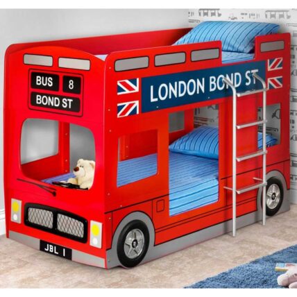 Big Red Bus Bunk Bed - Single
