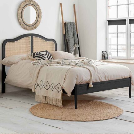 Olken Black Bed Frame - Double