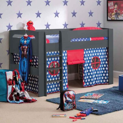 Utah Mid Sleeper Bed With Tent