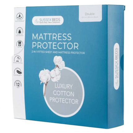 Luxury Cotton Mattress Protector - Double